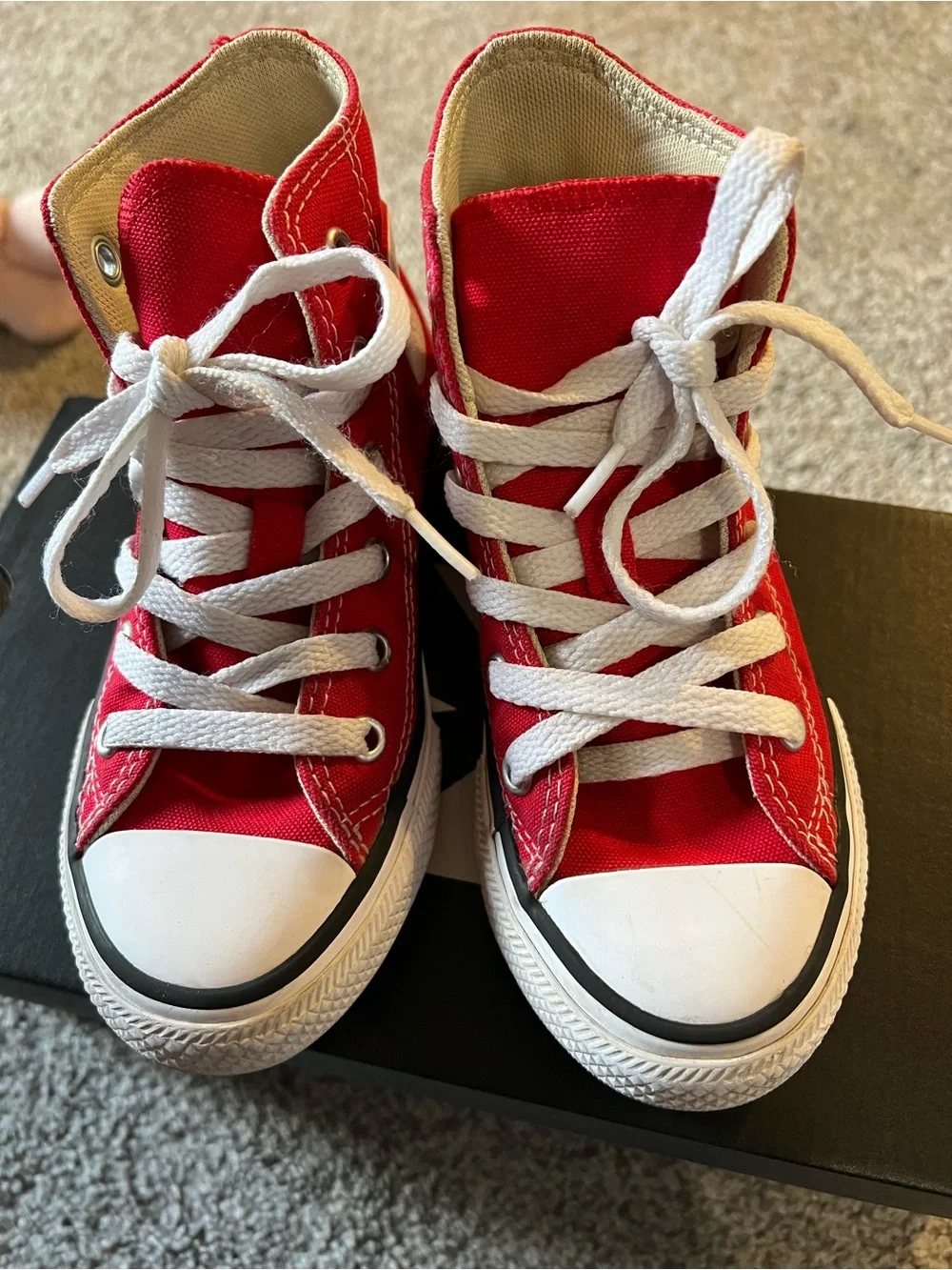 Converse Kids Red High-Top Sneakers